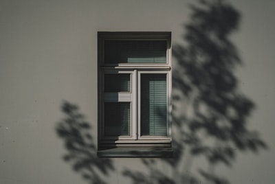 White wooden frame window
